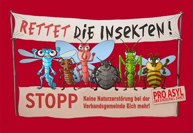 Rettet die Insekten vor Zerstörung durch die VG Eich und Ortsgemeinde Eich