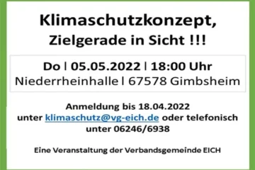 VG Eich Klimaschutzkonzept und die Bürgerbeteiligung