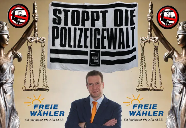 Thomas Lebkücher - Polizeigewalt in RLP und Deutschland. Freie Wähler Rheinland-Pfalz für Willkür und Einschüchterung durch die Polizei