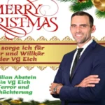 Maximilian Abstein und die VG Eich wünscht Frohe Weihnachten und einen guten Rutsch ins neue Terror-Jahr 2024!