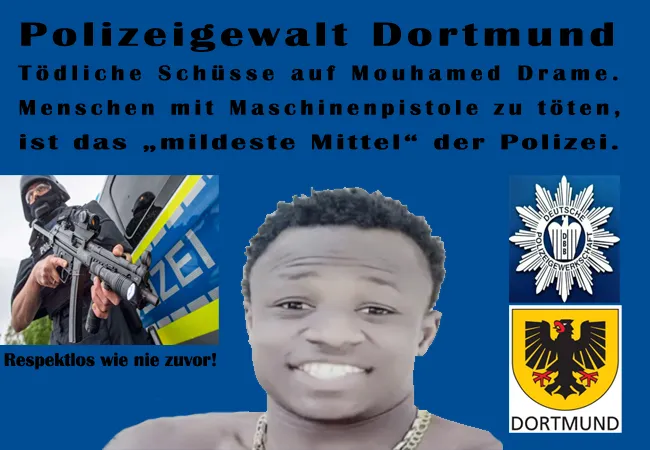 Polizeigewalt Dortmund – Tödliche Schüsse auf Mouhamed Drame