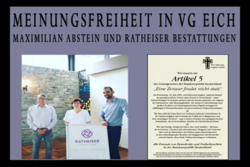 Maximilian Abstein und Ratheiser Bestattungen –  Meinungsfreiheit in VG Eich