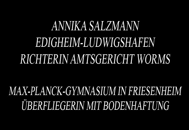 Richterin Annika Salzmann Amtsgericht Worms – Überfliegerin mit Bodenhaftung